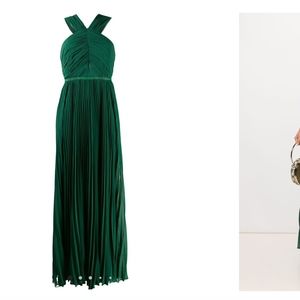 Self-Portrait Halterneck Evening Dress